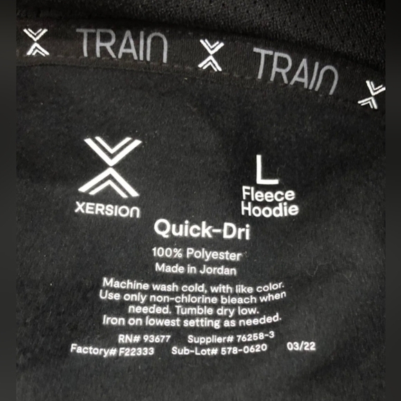 Xersion Men's Quick Dry Tech Fleece Hoodie Sweatshirt Size L NWT MSRP $50 - Picture 5 of 7